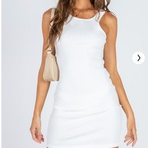 White Bodycon Dress (Princess Polly)